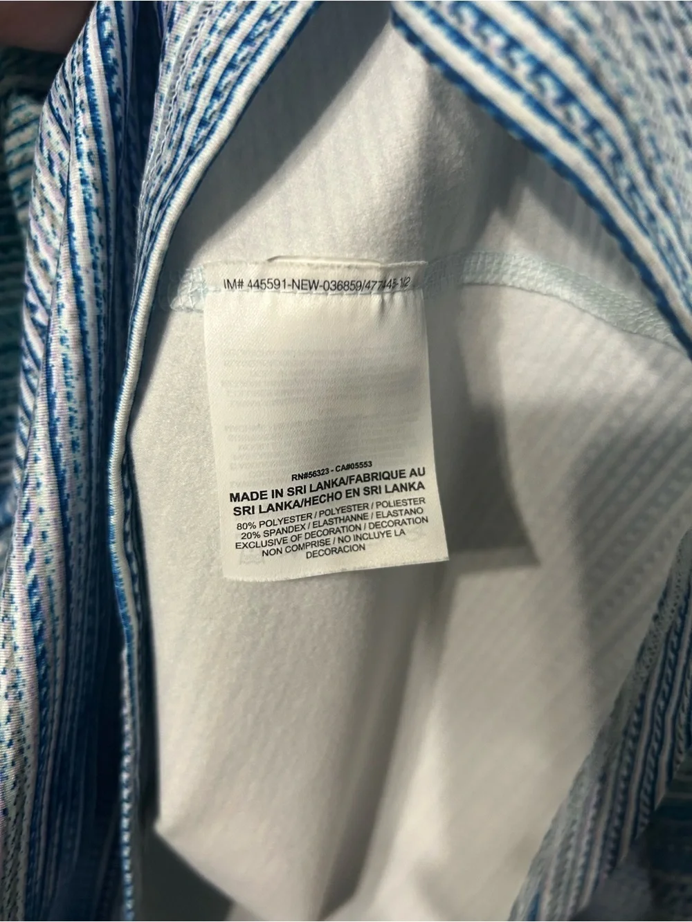 Nike Dri Fit Blue and Aqua Striped Quarter-Zip Pullover